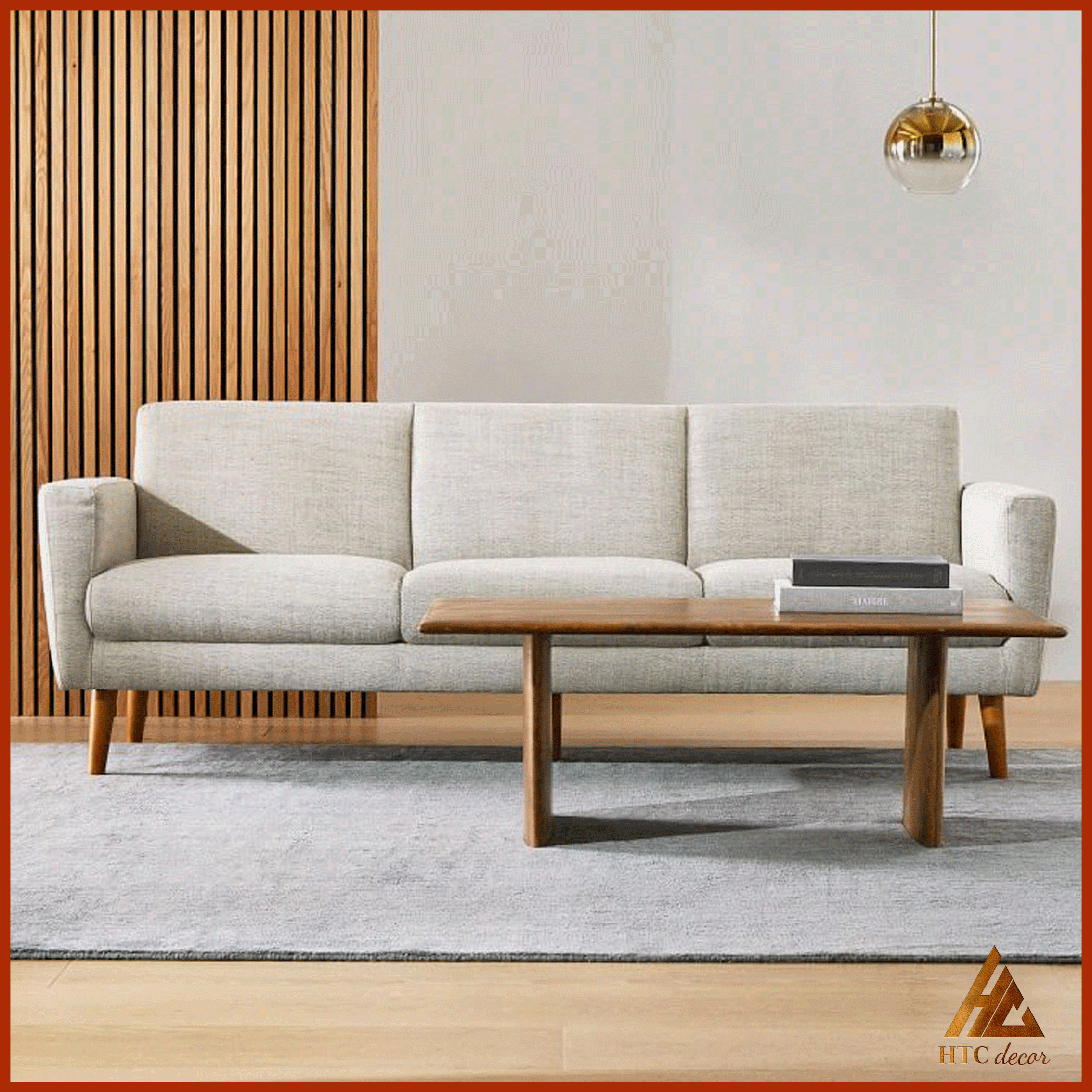 Ghế Sofa Băng Oliver 3 Chỗ Vải Bố